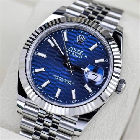 rolex blau vintage datejust|Rolex Datejust blue motif.